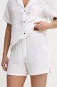 бежевий Бавовняні піжамні шорти Calvin Klein Underwear Жіночий