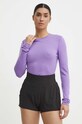 Funkčné tričko s dlhým rukávom Icebreaker 260 Tech LS Crewe fialová IB104387B731