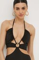 Jednodílné plavky Max Mara Beachwear černá 2416831169600