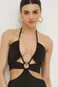 czarny Max Mara Beachwear jednoczęściowy strój kąpielowy