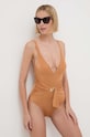 Max Mara Beachwear costum de baie dintr-o bucată 2416831189600 bej SS24