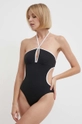 czarny Max Mara Beachwear jednoczęściowy strój kąpielowy Damski