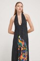Desigual sukienka plażowa VEST_PANTER 24SWMW14 czarny SS24