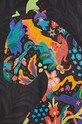 Desigual sukienka plażowa VEST_PANTER 24SWMW14 czarny
