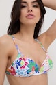 Горнище на бански Desigual JUNGLE TOP горнище бял 24SWMK10