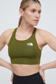 Obojstranná športová podprsenka The North Face Flex jednofarebný zelená NF0A886QWI91