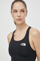 The North Face biustonosz sportowy dwustronny Flex wzorzyste czarny NF0A886QWJI1