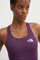 Dvostrani sportski grudnjak The North Face Flex ljubičasta NF0A886QWI81