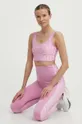 rózsaszín Reebok sportmelltartó jógázáshoz Modern Safari Női