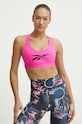 Športová podprsenka Reebok LUX Collection LUX COLLECTION bez kostíc ružová 100076156