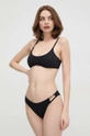 Bikini top Karl Lagerfeld χωρίς μεταλλικές μπανέλες μαύρο 241W2211