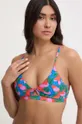 többszínű Picture bikini felső Kalta print Triangle Top Női