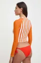 Kopalna majica z dolgimi rokavi Picture Pearling oranžna