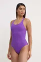 fioletowy Casall jednoczęściowy strój kąpielowy Deep Racerback Damski