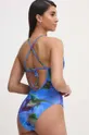 Jednodijelni kupaći kostim Casall High Neck Printed plava
