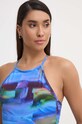 Odzież Casall jednoczęściowy strój kąpielowy High Neck Printed 24125 niebieski
