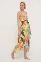 multicolor Desigual sukienka plażowa TROPICAL LEAVE Damski