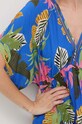 Desigual narzutka plażowa TROPICAL PARTY niebieski 24SWMW23
