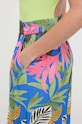 Hlače za plažu Desigual TROPICAL PARTY plava 24SWMW21