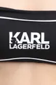 czarny Karl Lagerfeld biustonosz kąpielowy BICOLOR