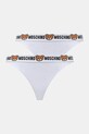 Στρινγκ Moschino Underwear 2-pack πλεκτό ύφασμα λευκό 1385.4402