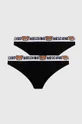 czarny Moschino Underwear figi 2-pack Damski