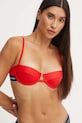 Calvin Klein biustonosz kąpielowy czerwony KW0KW02427