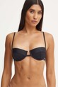 Plavková podprsenka Calvin Klein vrchný čierna KW0KW02427