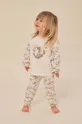 бежевый Детская хлопковая пижама Konges Sløjd Для девочек