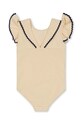 Dziewczynka Konges Sløjd jednoczęściowy strój kąpielowy dziecięcy KS100474 beżowy