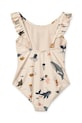 Liewood costum de baie dintr-o bucată pentru copii Kallie Printed Swimsuit LW18589 bej SS25