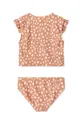 Dvodelne otroške kopalke Liewood Judie Printed Bikini Set Elastan, Poliester