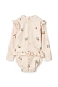 Liewood costum de baie dintr-o bucată pentru bebeluși Sille Baby Printed Swimsuit LW18935 bej SS24