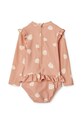 Суцільний дитячий купальник Liewood Sille Baby Printed Swimsuit LW18935 рожевий SS24