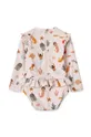 Liewood jednoczęściowy strój kąpielowy niemowlęcy Sille Baby Printed Swimsuit multicolor