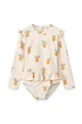 κίτρινο Ολόσωμο παιδικό μαγιό Liewood Sille Printed Swimsuit Για κορίτσια