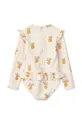 Enodelne otroške kopalke Liewood Sille Printed Swimsuit rumena