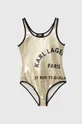 Jednodielne detské plavky Karl Lagerfeld zlatá