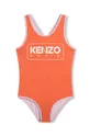 crvena Dječji jednodijelni kupaći kostim Kenzo Kids Za djevojčice