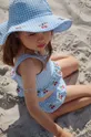plava Dječji dvodijelni kupaći kostim Konges Sløjd Za djevojčice