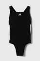 чорний Суцільний дитячий купальник adidas Performance Для дівчаток