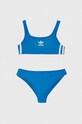 adidas Performance costum de baie pentru copii din două piese moale albastru IR9926