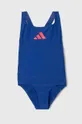 голубой Детский слитный купальник adidas Performance Для девочек