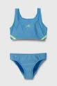 блакитний Роздільний дитячий купальник adidas Performance Для дівчаток