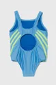 Суцільний дитячий купальник adidas Performance блакитний