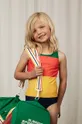 барвистий Суцільний дитячий купальник Mini Rodini Для дівчаток