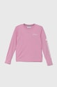 Detské tričko s dlhým rukávom Columbia Fork Stream Long Sl okrúhly ružová 1989681.G