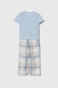 Abercrombie & Fitch piżama dziecięca KI246.4000 niebieski SS24