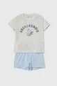 μπλε Παιδική πιτζάμα Abercrombie & Fitch Για κορίτσια