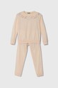 United Colors of Benetton piżama bawełniana dziecięca komplet pomarańczowy 30960P06B.G.Seasonal